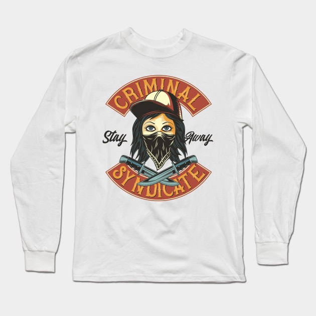 Criminal Syndicate Long Sleeve T-Shirt by CyberpunkTees